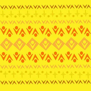 Stylized geometric pattern on a square background. Shape. Ethnic Stock Illustration