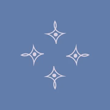 Stylized geometric pattern on a square background. Shape. Ethnic Stock Illustration