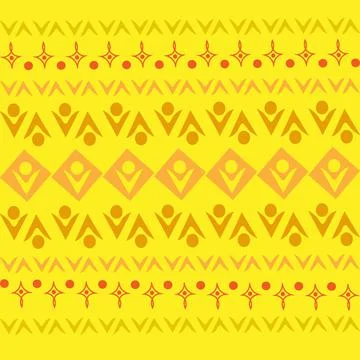 Stylized geometric pattern on a square background. Shape. Ethnic Illustrazione stock