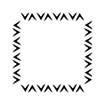 Stylized geometric pattern on a square background. Shape. Ethnic 스톡 일러스트