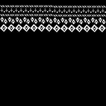 Stylized geometric pattern on a square background. Shape. Ethnic イラスト素材