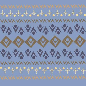 Stylized geometric pattern on a square background. Shape. Ethnic Stock Illustration