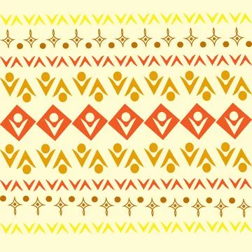 Stylized geometric pattern on a square background. Shape. Ethnic Stock Illustration