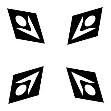 Stylized geometric pattern on a square background. Shape. Ethnic Stock Illustration