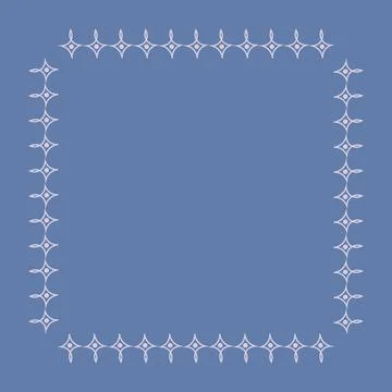 Stylized geometric pattern on a square background. Shape. Ethnic Illustrazione stock