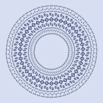 Stylized geometric pattern on a square background. Shape. Ethnic Stock Illustration