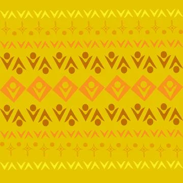 Stylized geometric pattern on a square background. Shape. Ethnic Illustrazione stock