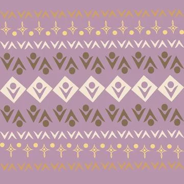 Stylized geometric pattern on a square background. Shape. Ethnic Stock Illustration