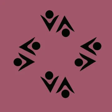 Stylized geometric pattern on a square background. Shape. Ethnic 스톡 일러스트