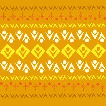 Stylized geometric pattern on a square background. Shape. Ethnic Stock Illustration