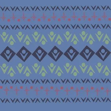 Stylized geometric pattern on a square background. Shape. Ethnic Stock Illustration