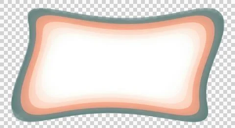 A stylized geometric shape with gradient and outline detailing for modern d.. Stockillustratie