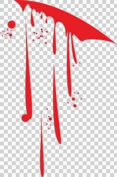 Stylized graphic illustration of red liquid drips and splatters on a black .. 스톡 일러스트