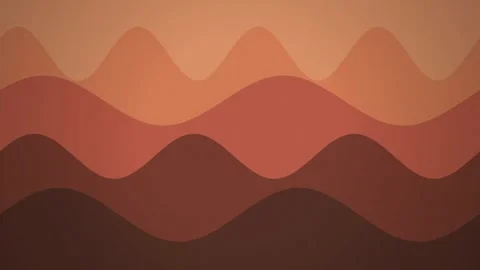 Stylized graphic waves flow in a seamless loop Stock Footage 341070766