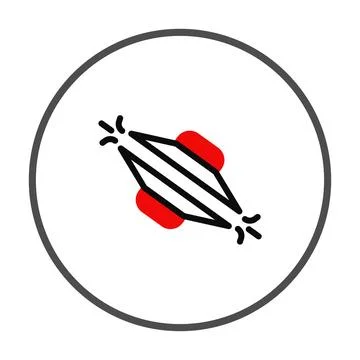 Stylized graphical representation featuring geometric elements within a cir.. Stock Illustration