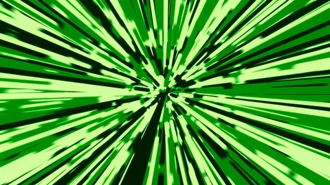 Stylized green and white rays warp background loop Video stock 117126847