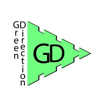 Stylized green leaf geometric flat simple modern logo template. Vector eco Stock Illustration