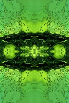 Stylized green liquid abstract background. Illustrazione stock