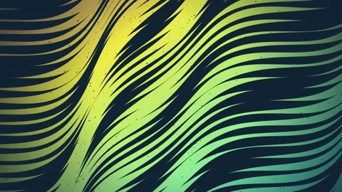 Stylized hair like ribbons flow in a continuous wave motion Stock Footage 342216696