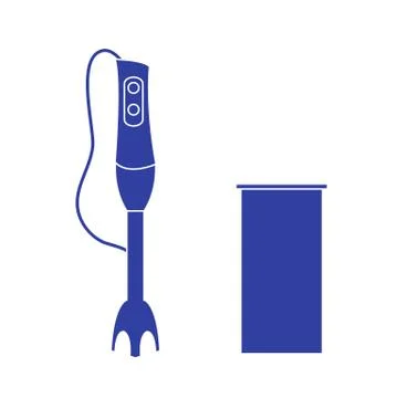 Stylized icon of a colored blender Illustration
