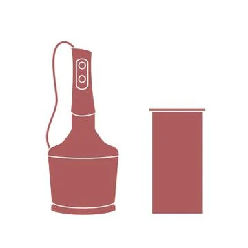 Stylized icon of a colored blender Stock Illustration