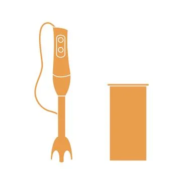 Stylized icon of a colored blender Stock Illustration