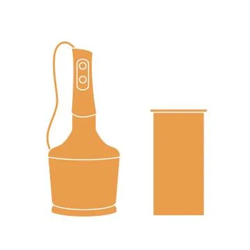 Stylized icon of a colored blender Stock Illustration
