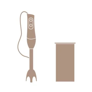 Stylized icon of a colored blender Stock Illustration