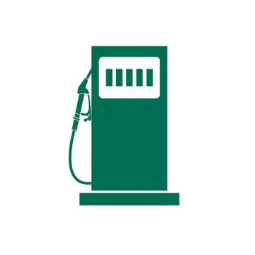 Stylized icon of the gas station Stock-Illustration