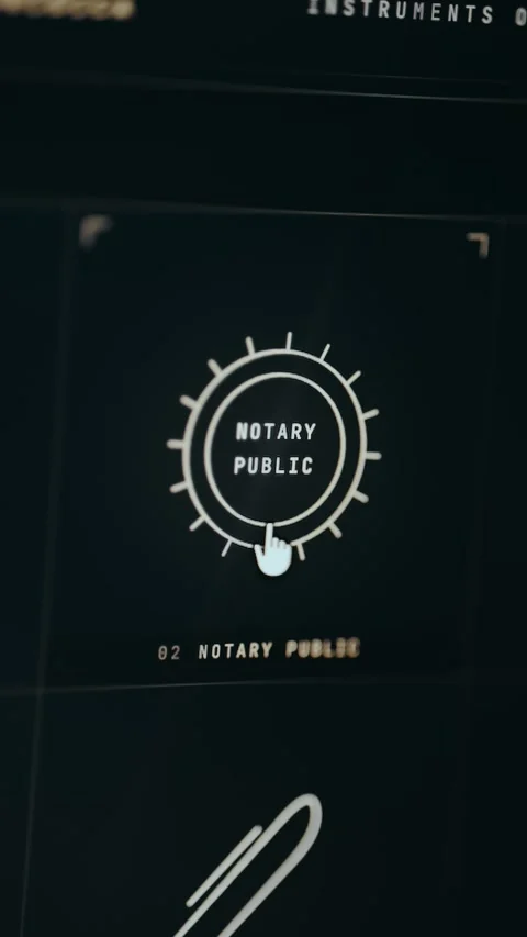Stylized icon representing a Notary Public Stock Footage 333413902