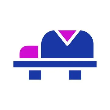 Stylized Icon of a Textile Printing Machine Stock Illustration