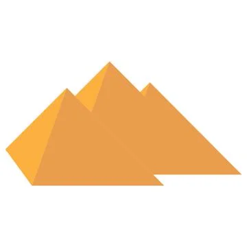 Stylized icon three pyramids Stock Illustration