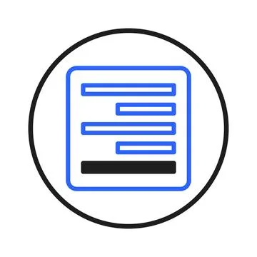 Stylized information interface in a circular border presents organized data.. 스톡 일러스트
