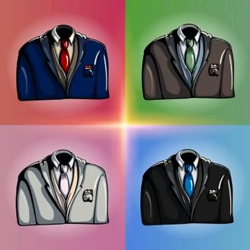 Stylized Jackets Stock Illustration