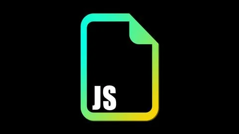 Stylized JS Document Icon Stock Illustration