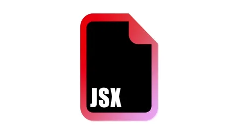 Stylized JSON File Icon Stock Footage 280495172