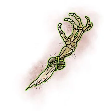 Stylized knife. Tattoo design. Stock Illustration