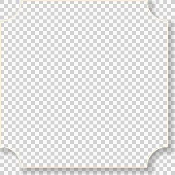 Stylized label frame is resting on transparent background with teal fill, cream 스톡 일러스트