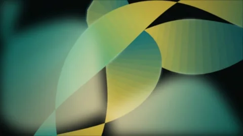 Stylized leaf shapes swaying seamless loop motion background Stock Footage 344231421