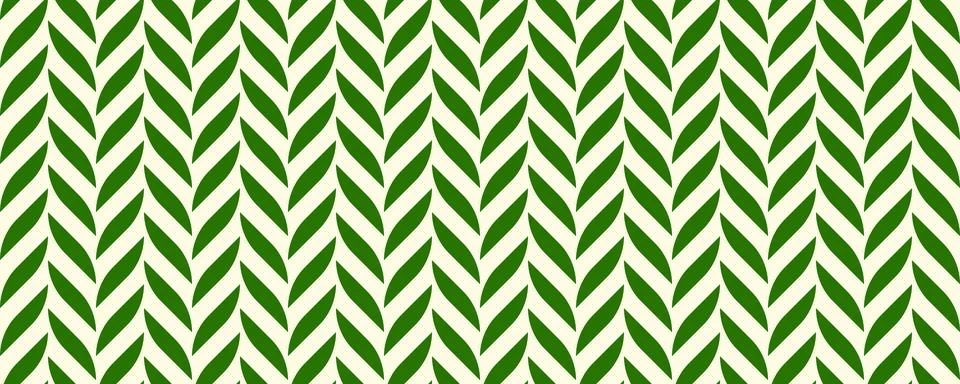 Stylized leaves seamless pattern. Geometric floral repeating ornament background Stock Illustration
