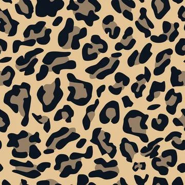 Stylized leopard print wallpaper. Stock Illustration