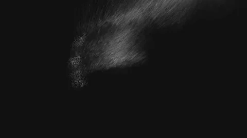 Stylized letter G inside a circle with motion dispersion particle effect Stock-Footage 343576522
