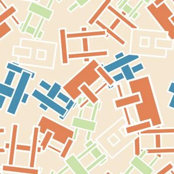 Stylized letter A seamless pattern. Abstract letters background Stock Illustration