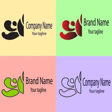 The Stylized Letterform: Unique Script and Artistic Flair logo Stock Illustration