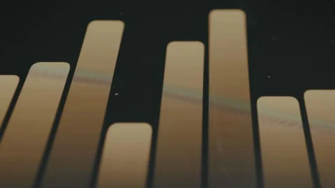 Stylized light bars, volume visualizer Stock Footage 332920748