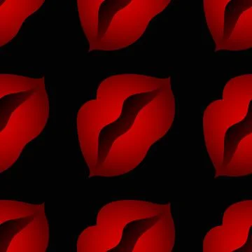 Stylized lips, half-open mouth - isolate, graphics. The bohemian world of fas 스톡 일러스트