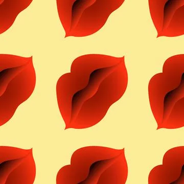 Stylized lips, half-open mouth - isolate, graphics. The bohemian world of fas 스톡 일러스트