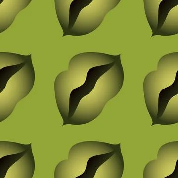 Stylized lips, half-open mouth - isolate, graphics. The bohemian world of fas 스톡 일러스트