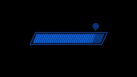 Stylized Loading Bar Animated, Modern Progress Bar Animation Loop Showing L.. 库存影片 310212222
