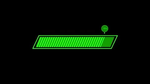 Stylized Loading Bar Animated, Modern Progress Bar Animation Loop Showing L.. 库存影片 310212231
